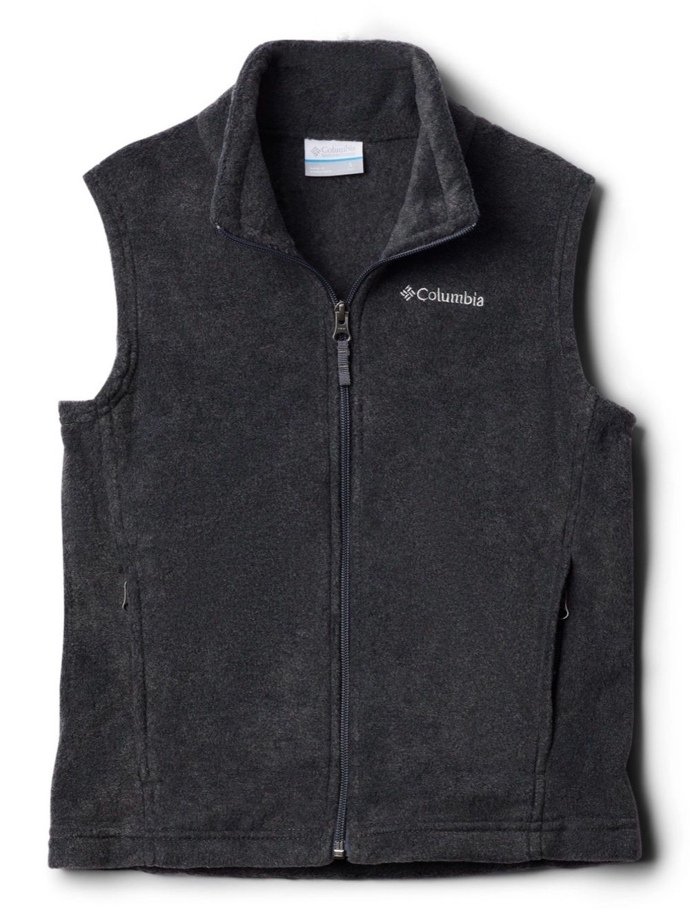 Columbia Boys' Charcoal Fleece Vest size Large (14/16)